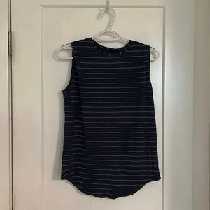 Lululemon Navy Striped Tank